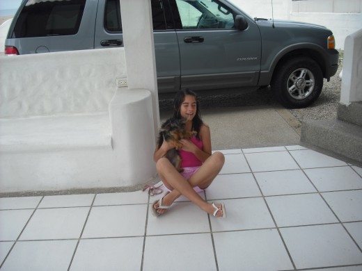 lila y yo en la playa!